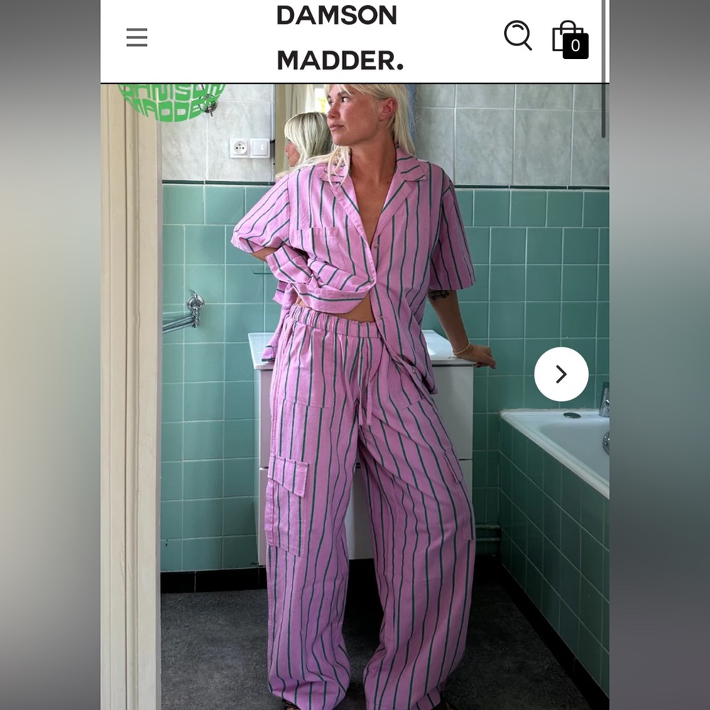 Damson Madder Sydney Stripe Trousers